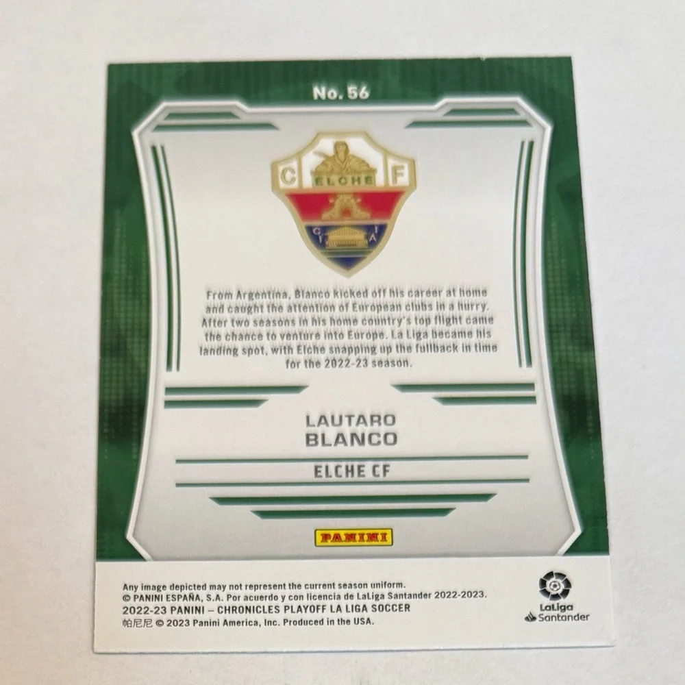 Trading card soccer 2022/23 Panini- Chronic Play off La Liga# 56 Lautaro Blanco - Picture 4 of 10